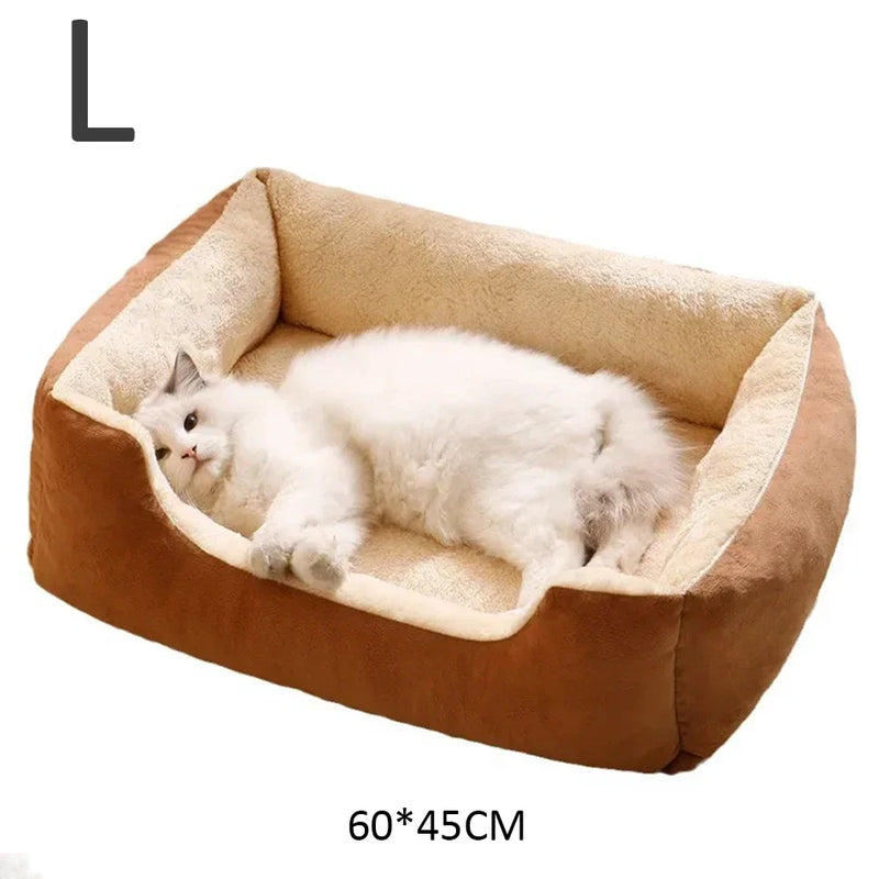 Cat & Dog Bed – Cozy Pet Cushion, Basket, and Habitat for Cats, Kittens & Small Dogs