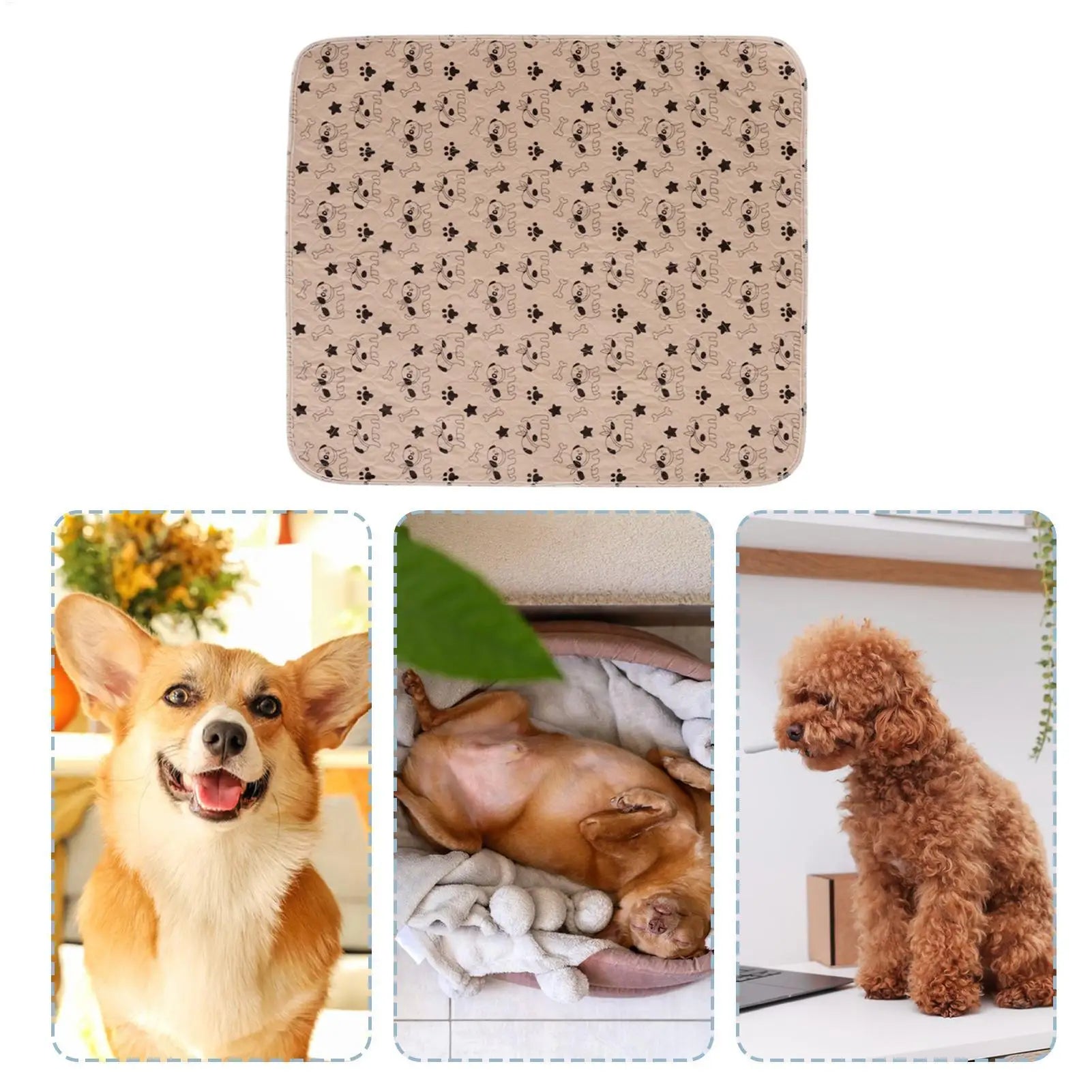 Dog Pee Pads Fast Absorbent Training Mat Leak-Proof Pet Training Pads for Dogs Indoor for Cats Potty Training Home Travel