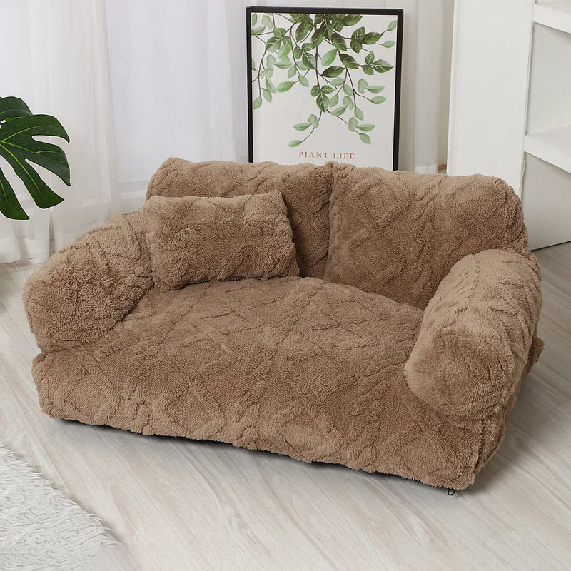 PawRelax™ Plush Bed 🐾 — Soft, Secure & Anxiety-Reducing