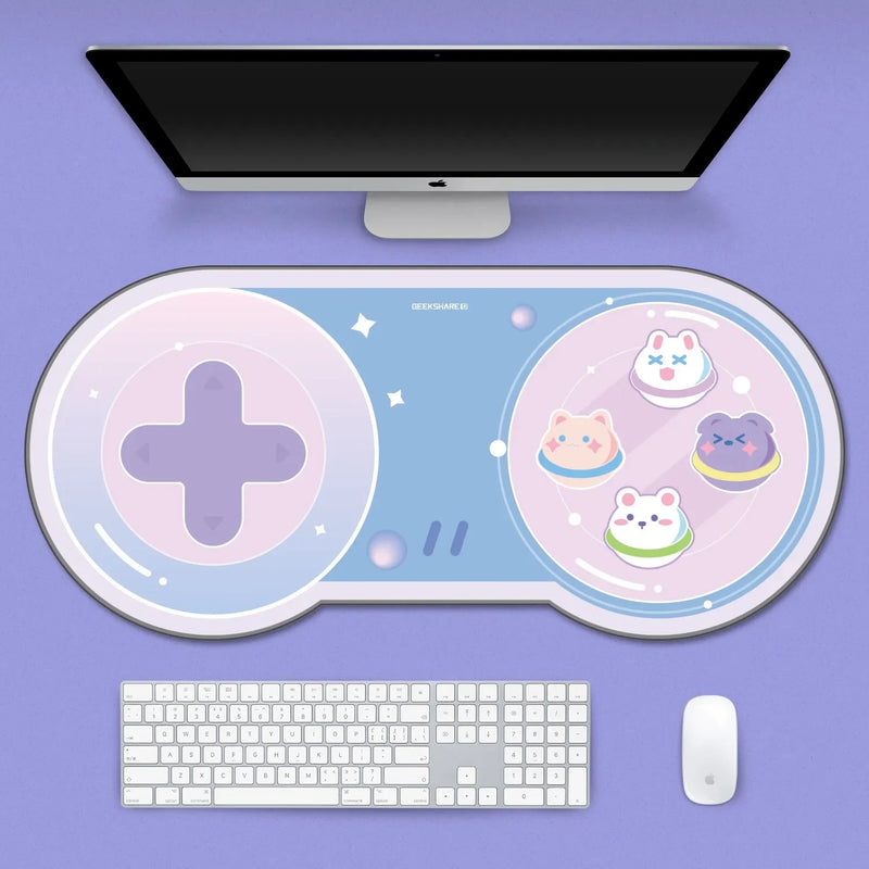 Big Mouse Pad Cute Cat Ears Desk Pad Thicken Computer Games Non-slip Pink Girl Cartoon Super Cute For Girl Game Boy 80CM*40CM