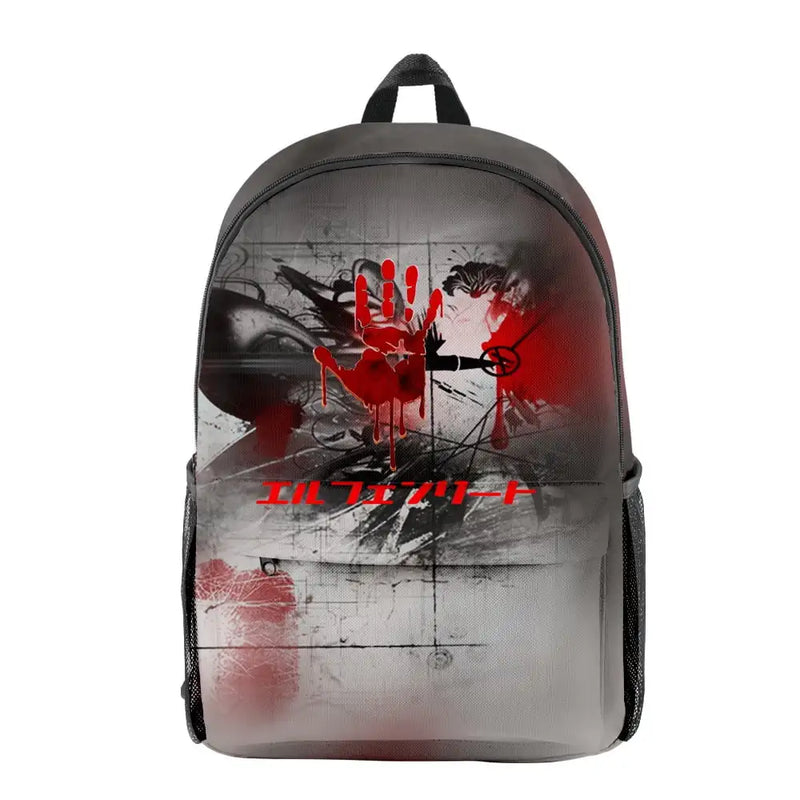2024 Anime Elfen Lied 3D Print kawaii Backpack School Bag