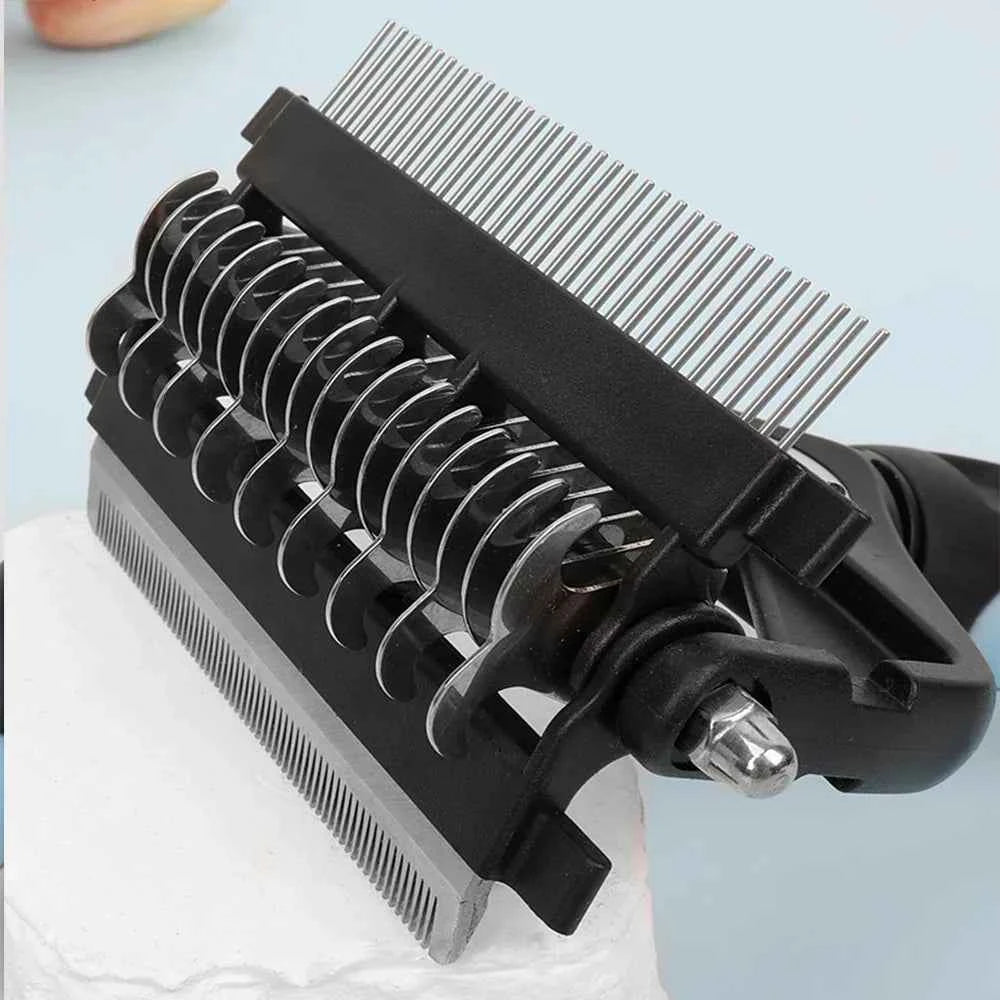 3 In 1 Pet Deshedding Brush Dog Hair Remover Pet Fur Knot Cutter