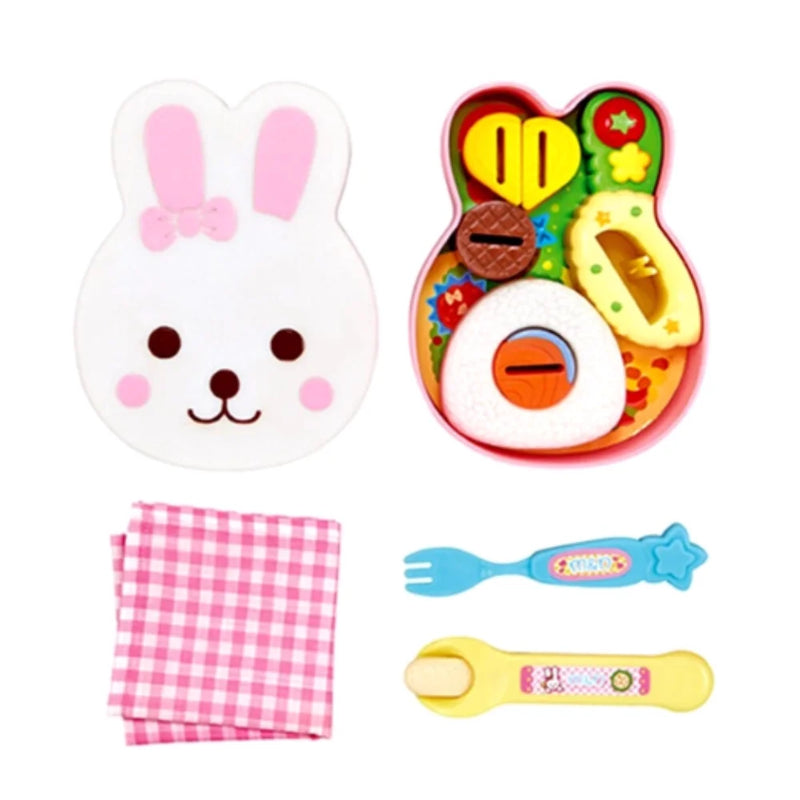 Rabbit Shape Pretend Play Food Set - Kawaii Lunch Box Toy