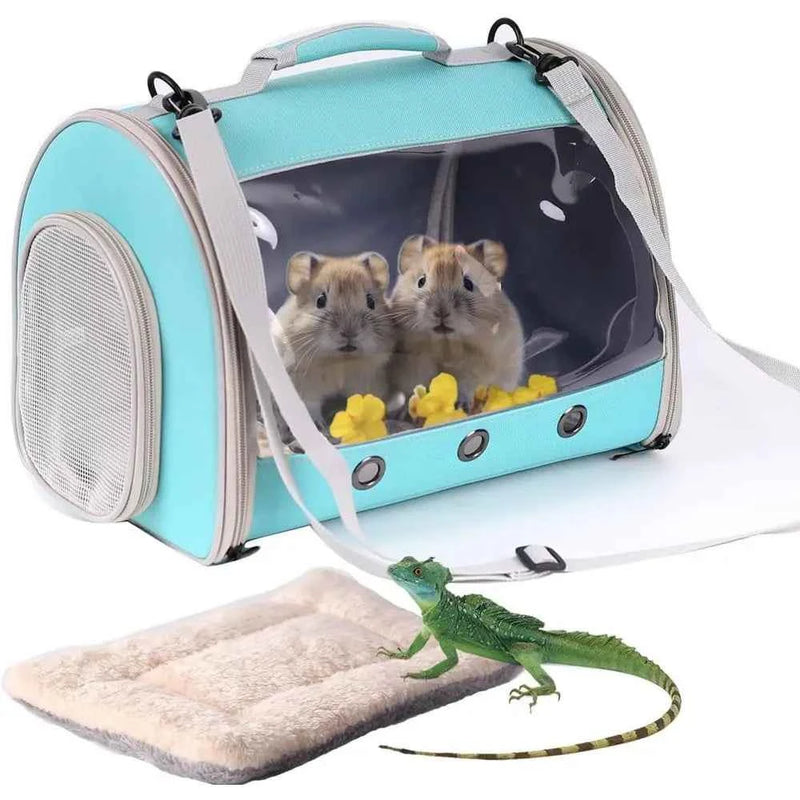 Bearded Dragon Travel Carrier Backpack,Lizard Backpack Carrier,Space sule Clear Bubble Window Astronaut Reptile Carrier Backpack