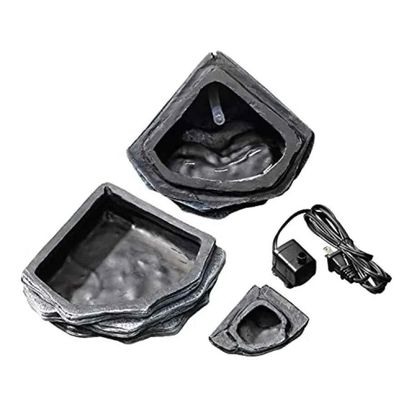Pet Reptile Terrarium Waterfall Décor Small