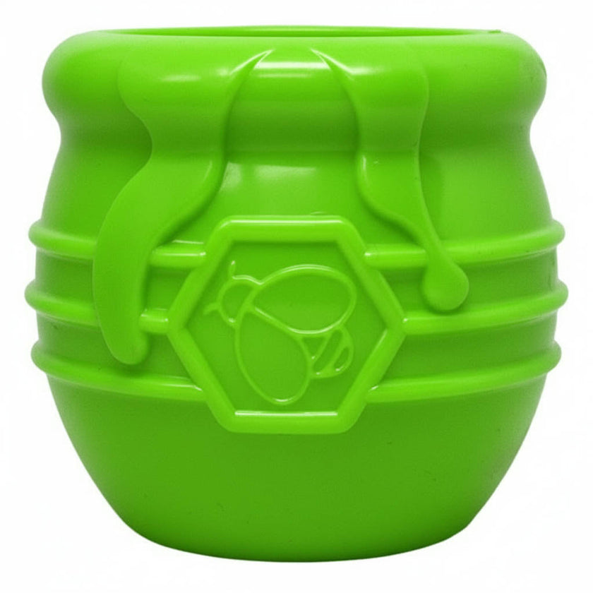Honey Pot Dog eCup Treat Dispenser | Durable PUP-X Rubber Enrichment Toy | USA Made