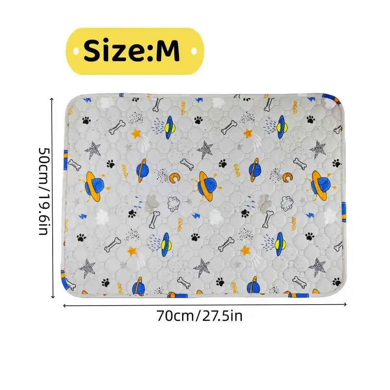 2pcs Large Pet Dog Pee Pads,Reusable Dogs Puppy Pads Pet Training Pads for Dogs, Absorbent and Leak-Proof Whelping Pads,Size:M