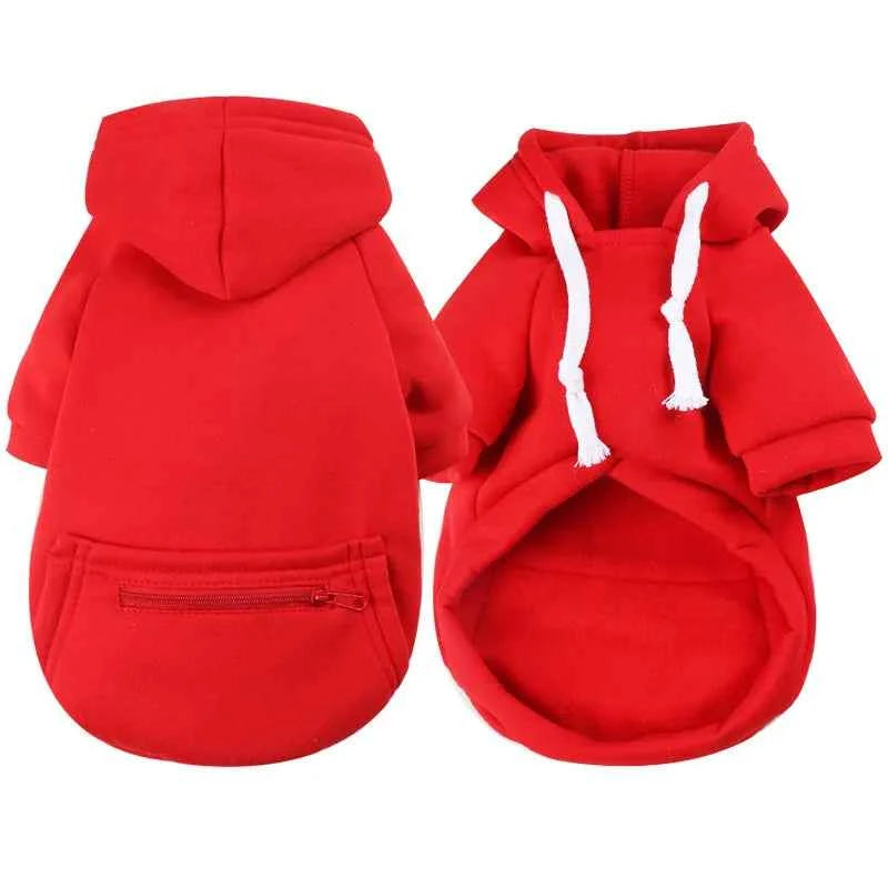 Pet Hoodies for Large Dogs Spring and Autumn Fleece Golden Retriever Sweatshirt with Hat and Zip Pocket  Pet Clothing