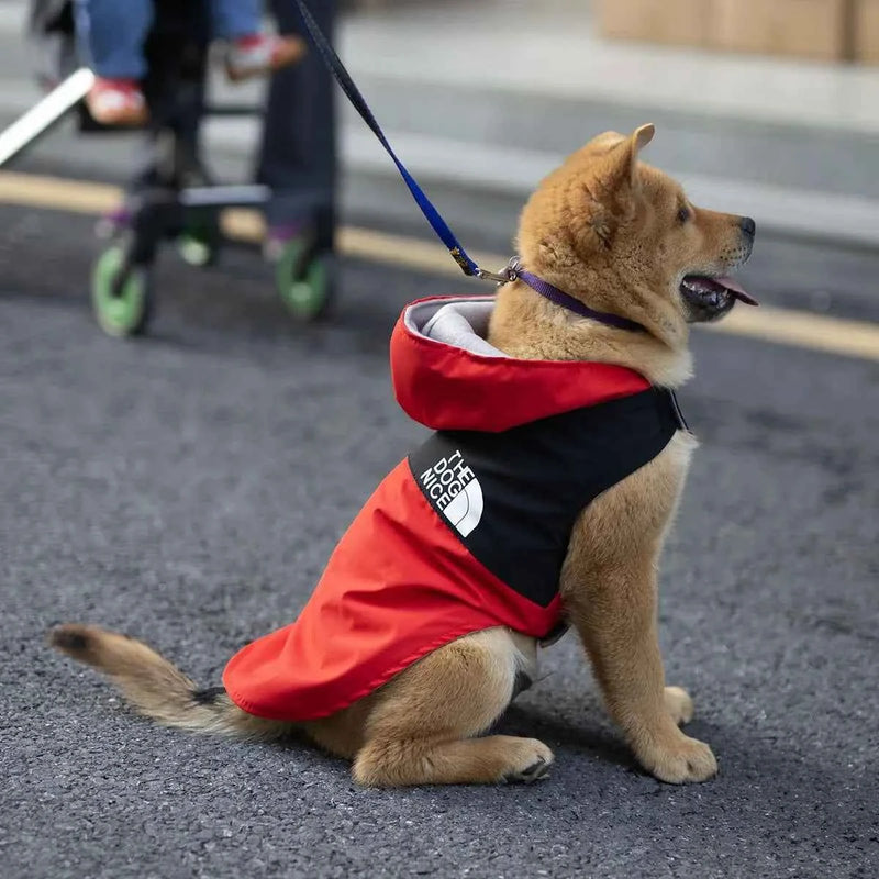 Waterproof Raincoat Jacket for Dogs Teddy Spring Autumn Handsome Pet Clothing Popular Doggy Outerwear