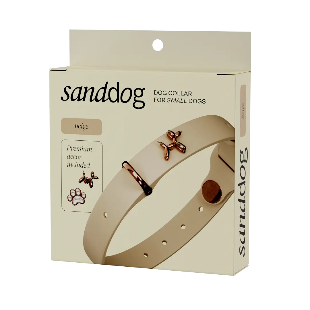 Ballon Beige Dog Collar | Premium Collar | SANDDOG SANDDOG