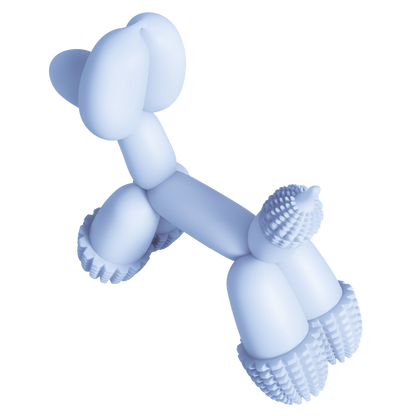 Balloon Dog Toy Blue SANDDOG
