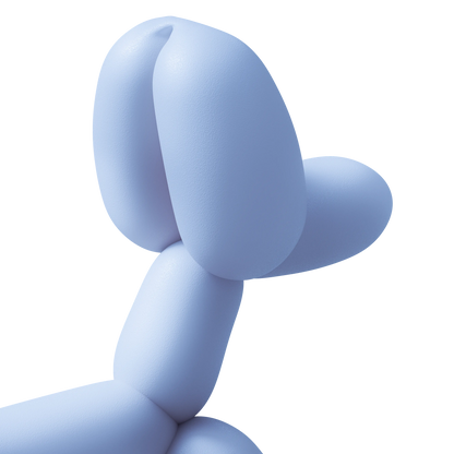 Balloon Dog Toy Blue SANDDOG