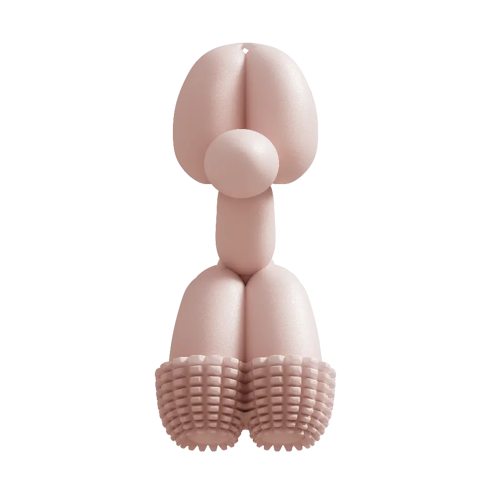 Balloon Dog Toy Pink SANDDOG