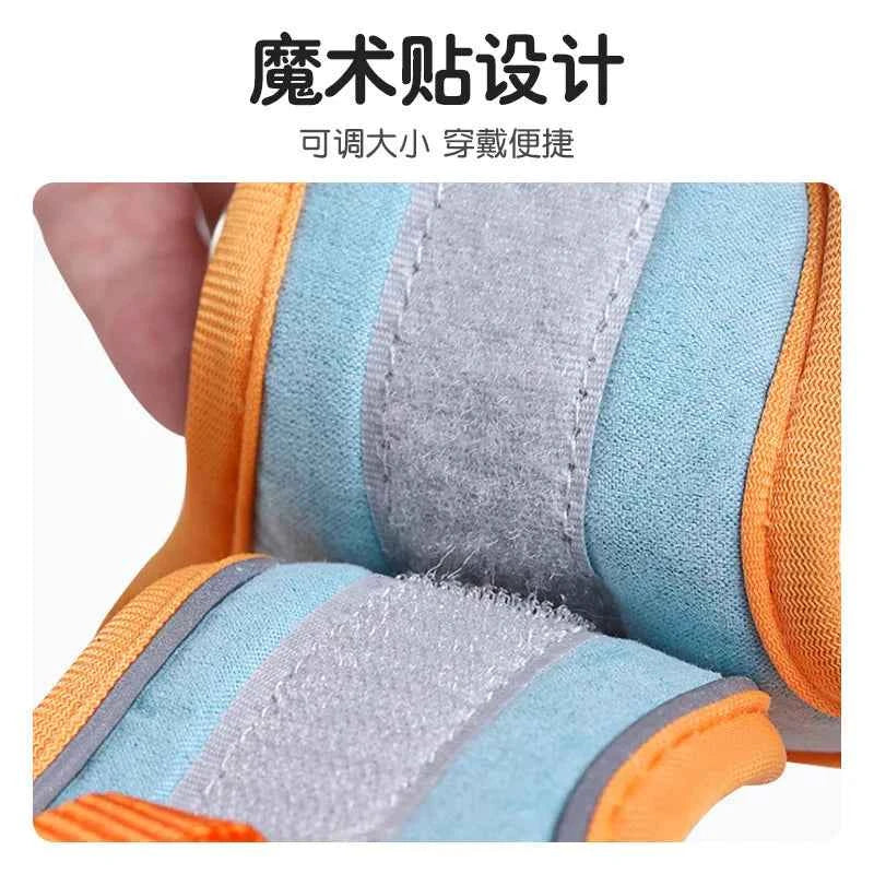 Adjustable Bunny Harness and Leash Set Double Buckle with Reflective Strips Rabbit Vest Pets Stuff Suitable for Rabbit Walks