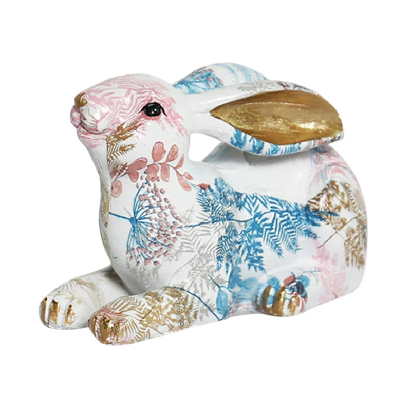 Shunmaii Lifelike Resin Rabbit Statue - Easter Bunny Ornament
