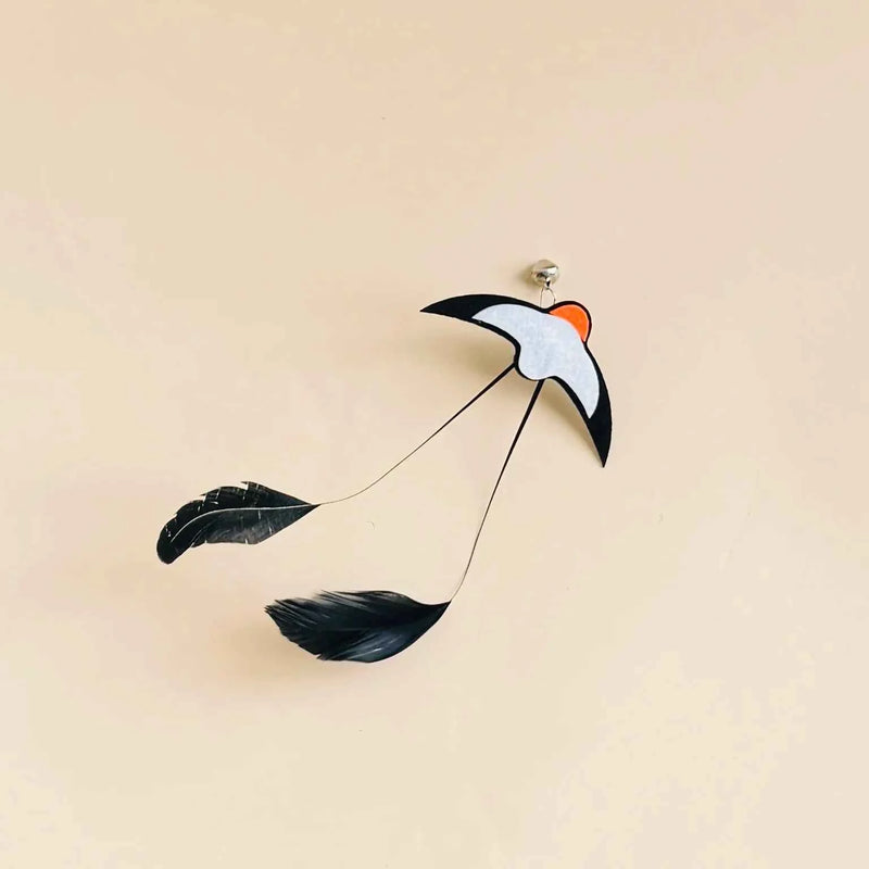 Cat Toys Interactive Funny Simulation Bird Feather with Bell Cat Stick Toy for Kitten Playing Teaser Wand Toy Pet Cats Supplies