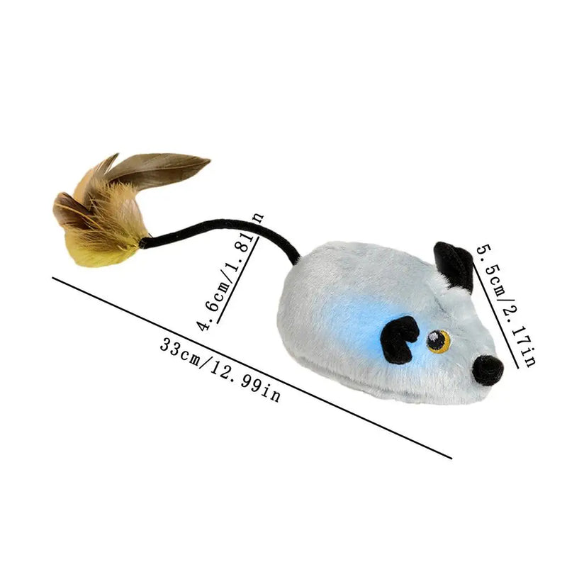 Automatic Interactive Mouse Cat Toy - USB Rechargeable Squeaky Toy