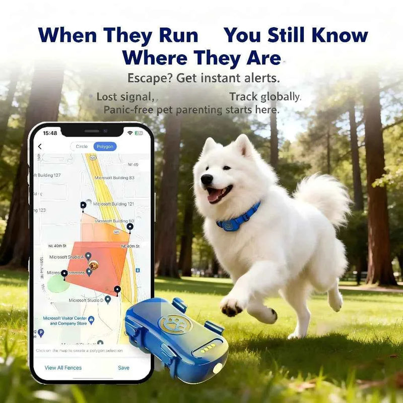 WanwayTech GP30 4G LTE Pet GPS Tracker - IP67 Waterproof
