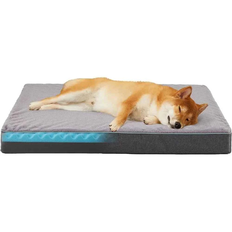 OVOZI Orthopedic Cooling Gel Memory Foam Dog Bed (35x22)