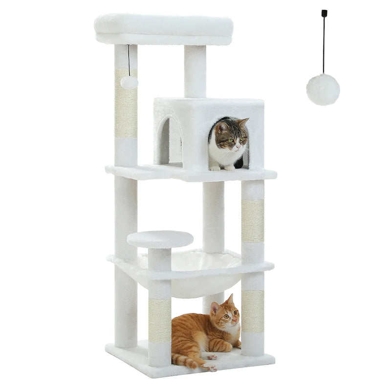 Petepela 5-Level Cat Tree Tower with Hammock and Condo