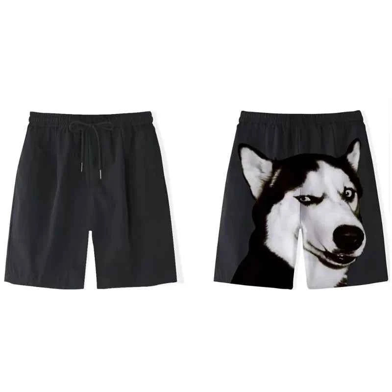 Gold Retriever Printed Shorts Men's Casual Fashion Sports Beach Pants mid Waist Loose Fit Breathable Youth Summer Leisure