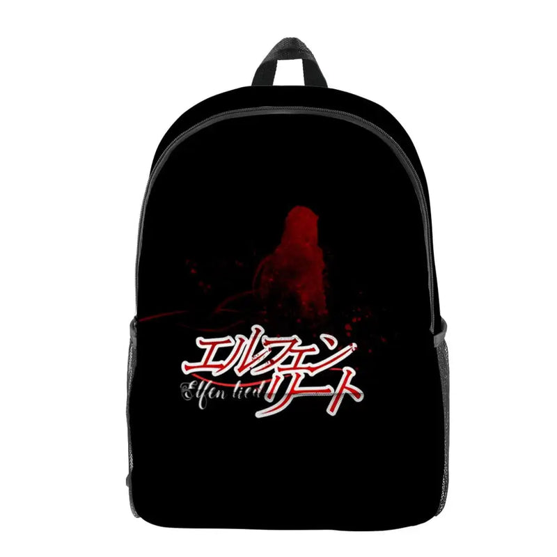 2024 Anime Elfen Lied 3D Print kawaii Backpack School Bag