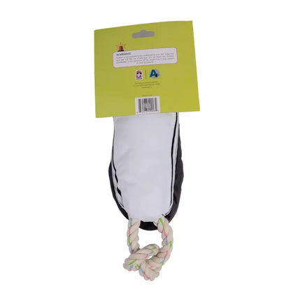 Squeaky Comfort Plush Sneaker Dog Toy – with Treat Compartment, Safe & Durable – Black American Pet Supplies