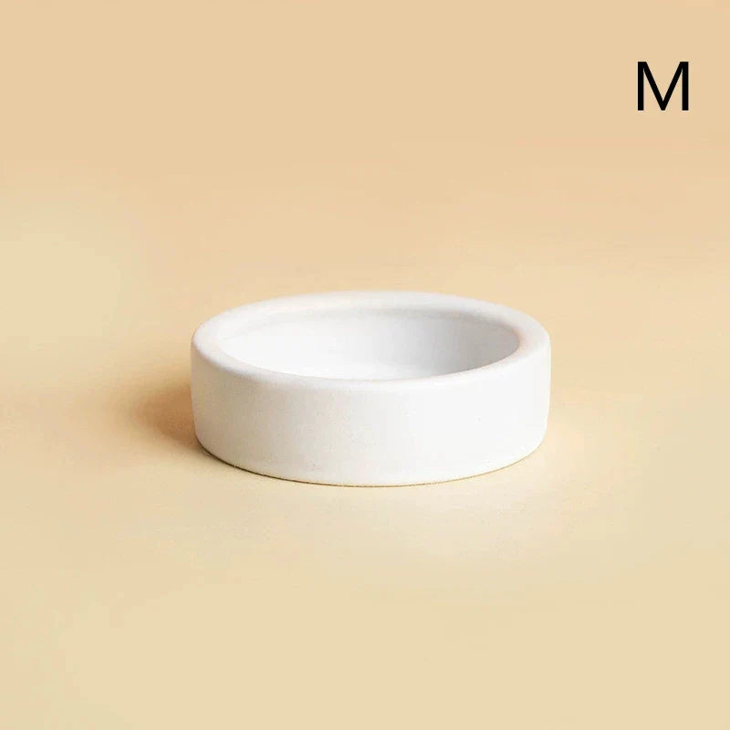 Reptile Food Ceramic Bowl Anti-Escape Ceramic Feeder Dish Reptile Water Bowl For Hermit Crab Gecko Chameleon Corn Snake