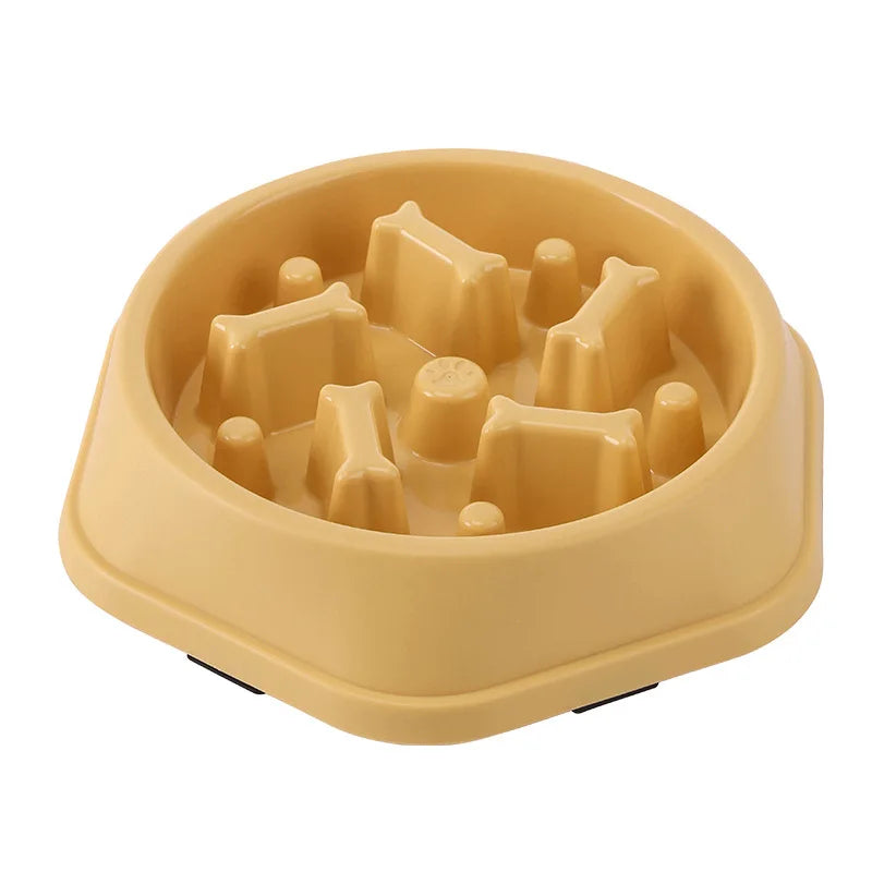 Anti-Choking Slow Feeder Dog Bowl - Non-Slip Plastic Maze Bowl