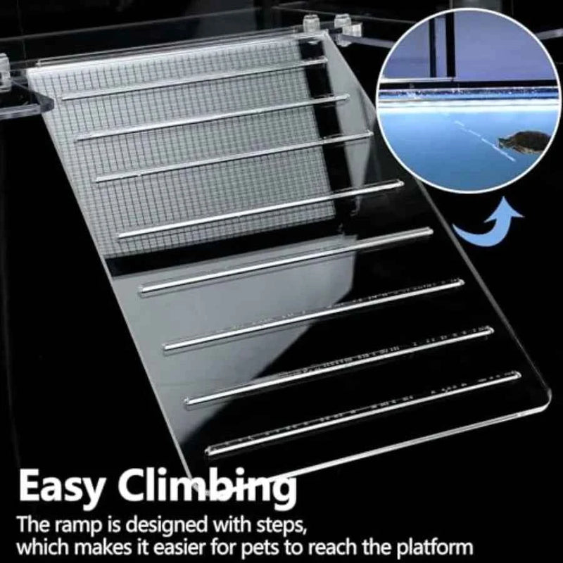 Turtle Topper Basking Platform for Aquatic Turtles 10/20/29/55 Gallon Tank Aquatic Reptile Ramp Dock Terrace Accessories