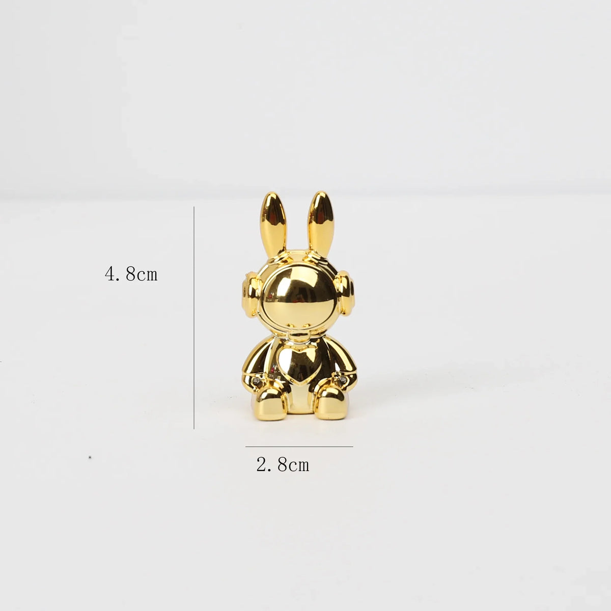 Rabbit Figurine Long-Eared Rabbit Statue Home Office Desktop Decoration Car Central Control Easter Bunny Art Ornaments