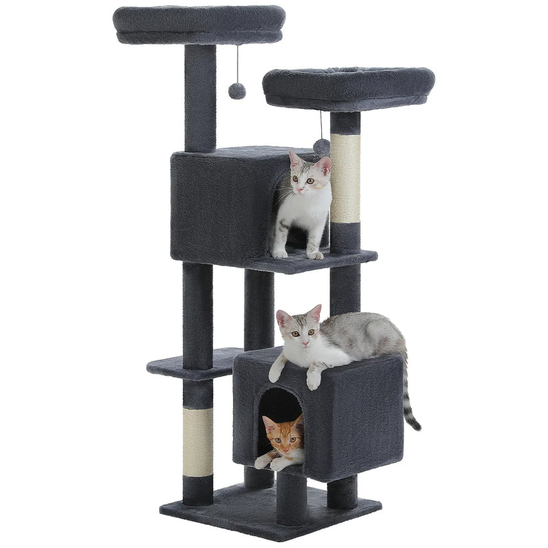 PAWZ Road Cactus Cat Tree - 133cm Tower with 2 Condos & Perches