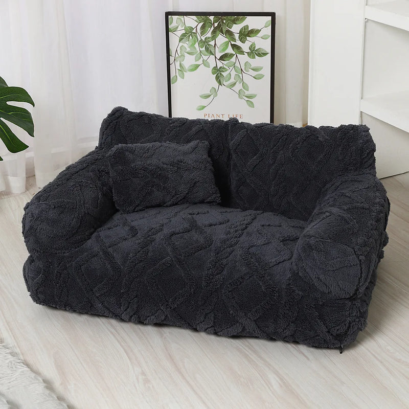 PawRelax™ Plush Bed 🐾 — Soft, Secure & Anxiety-Reducing