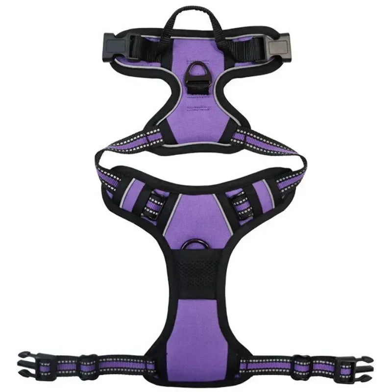 YOUSE Reflective Nylon Dog Harness - Adjustable Breathable Vest