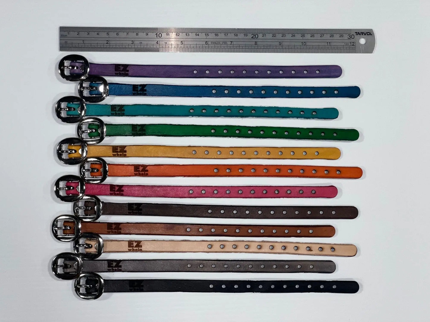 Genuine Leather Puppy Collars (set of 12) EZwhelp