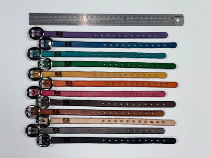 Genuine Leather Puppy Collars (set of 12) EZwhelp