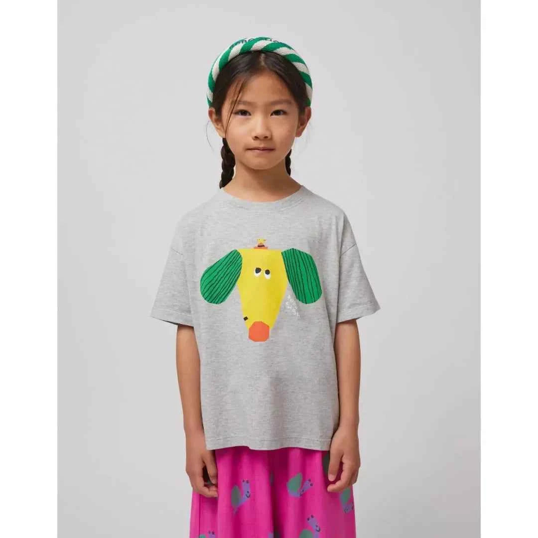 Boys Sun Flower T-shirts 2025 Summer Dog Tees for Kids Short-sleeve Girls Tops Cotton Children Shirts Baby Boys T Shirt
