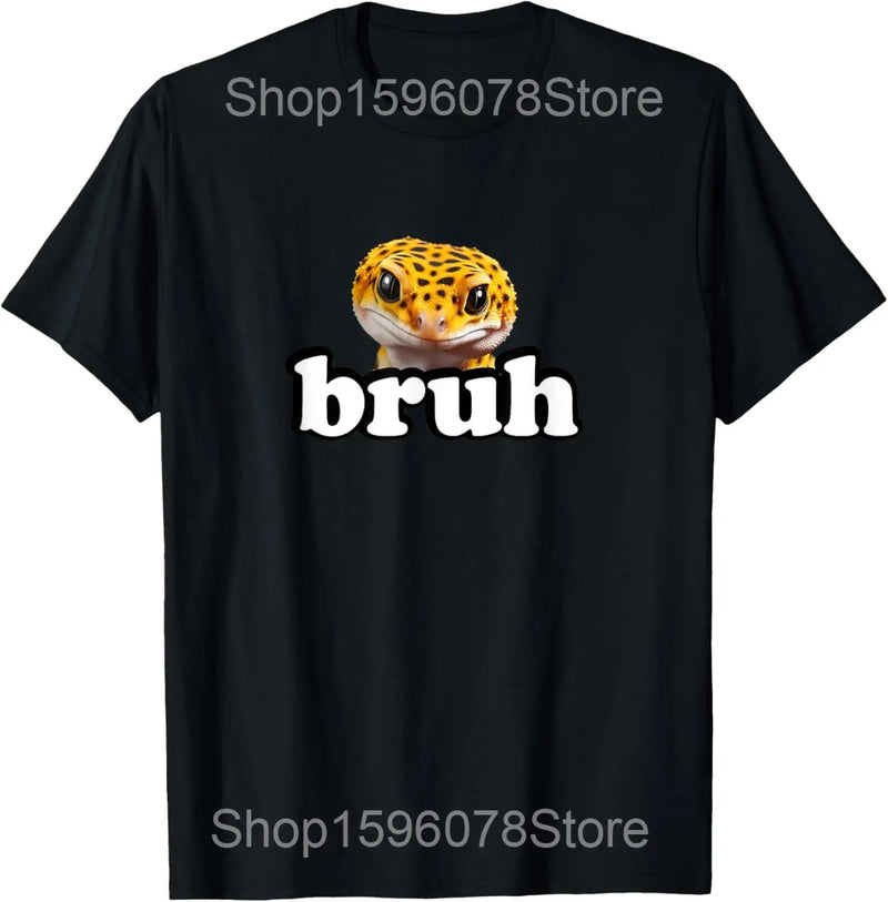 Cute Leopard Gecko Pocket T Shirts Men Women Christmas Gift Streetwear Tee Shirt Short Sleeve Unisex Loose Clothing