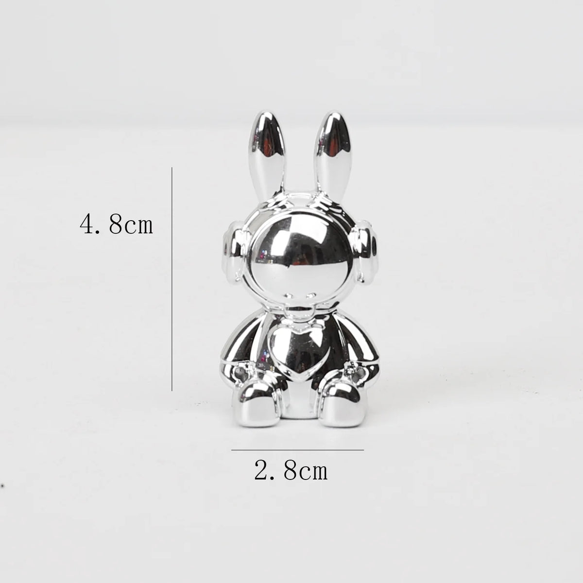 Rabbit Figurine Long-Eared Rabbit Statue Home Office Desktop Decoration Car Central Control Easter Bunny Art Ornaments
