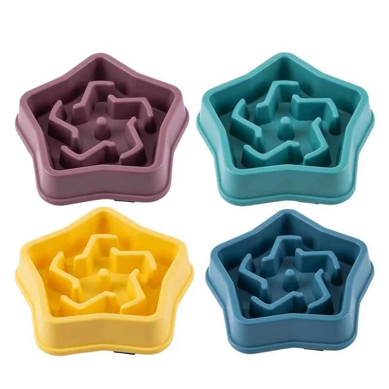 Anti-Choking Slow Feeder Dog Bowl - Non-Slip Plastic Maze Bowl