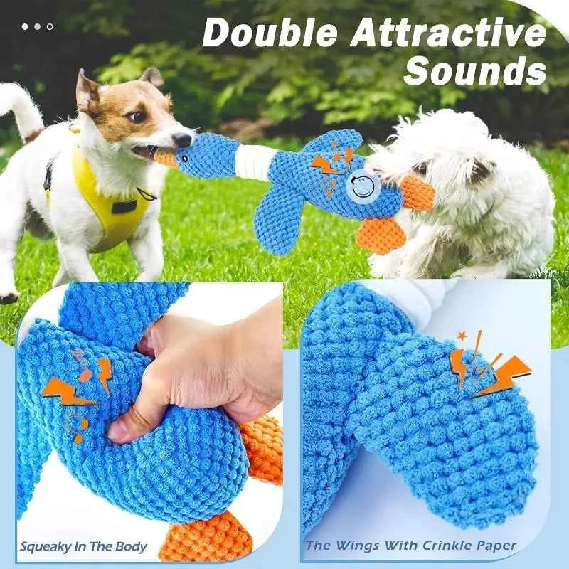 Cat Dog Toys for Aggressive Chewers Cats Dogs,Chew Squeak Toy Cats Dogs Interactive Plush Doll Pet Products