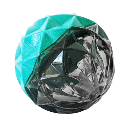 Country Living Geometric Textured Ball Dog Chew Toy, Interactive Rubber Toy for Mental Stimulation – Small American Pet Supplies