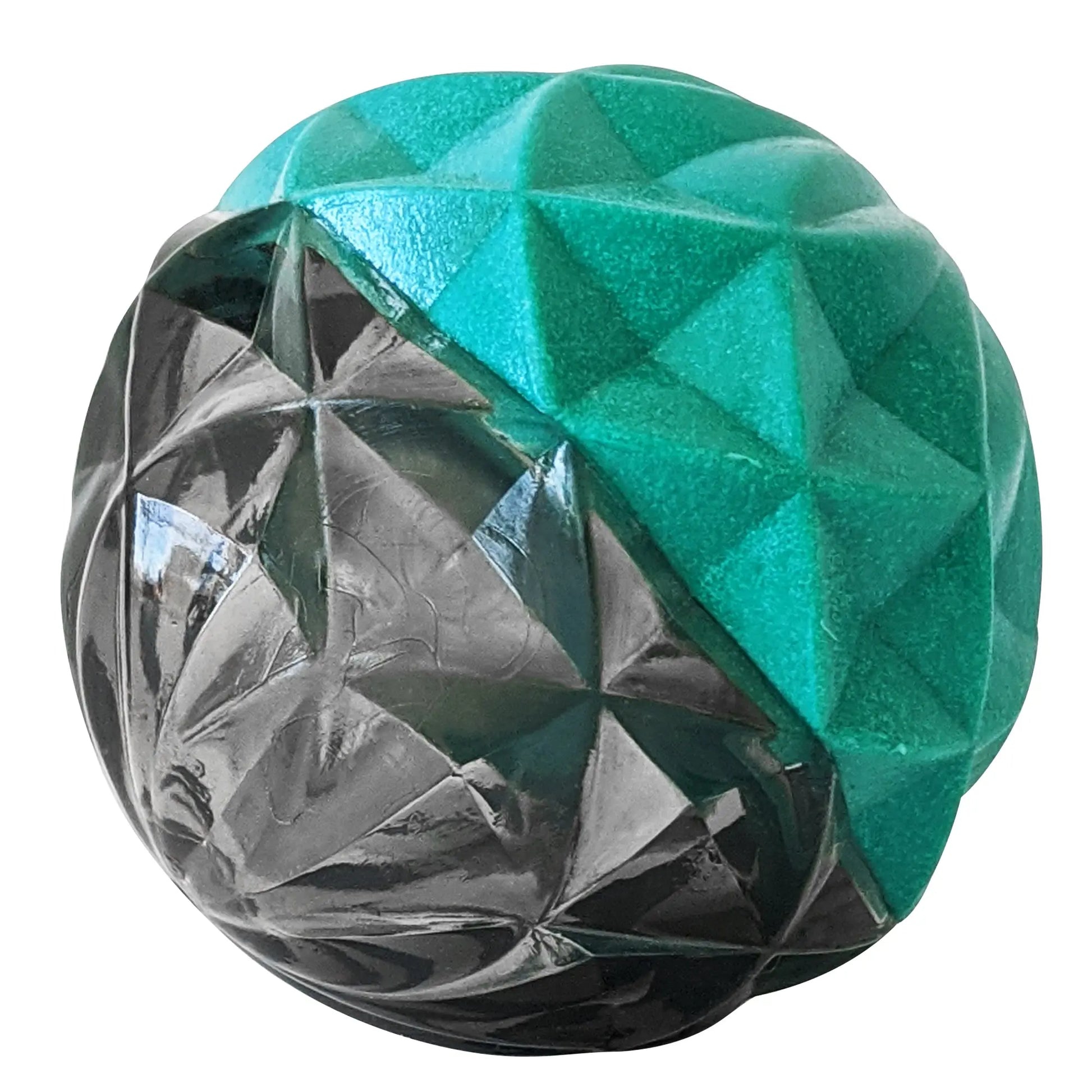 Country Living Geometric Textured Ball Dog Chew Toy, Interactive Rubber Toy for Mental Stimulation – Small American Pet Supplies
