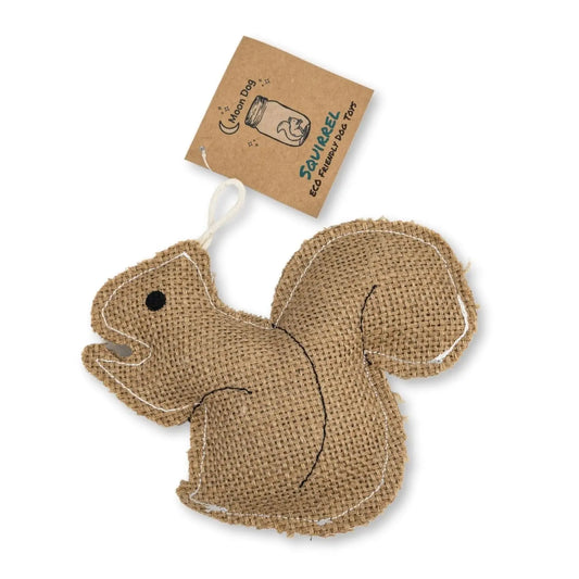 Rustic Jute Squirrel Dog Chew Toy – Non-Toxic & Safe, Soft & Gentle American Pet Supplies