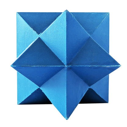 Blue Star-Shaped Natural Rubber Dog Chew Toy – Durable & Textured for Engaging Playtime American Pet Supplies