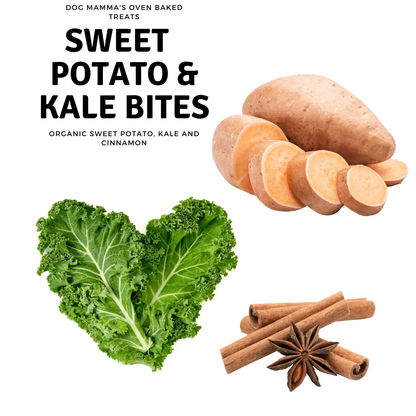 Dog Mamma's Organic Sweet Potato & Kale Recipe - USDA Organic Certified Dog Treats Dog Mamma's Organic Dog Treats