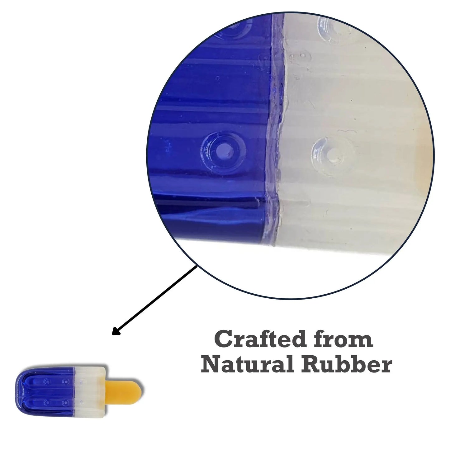 Popsicle-Shaped Freezable Dog Toy – 100% Natural Rubber Chew Toy American Pet Supplies