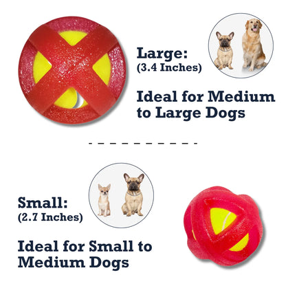 Country Living TPR-Coated Agility Tennis Ball Dog Toy – Durable & Pet-Safe American Pet Supplies