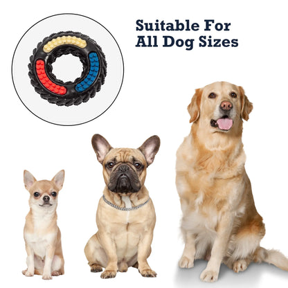 Country Living 'Tire of Fun' TPR Textured Dog Chew Toy - Durable, Non-Toxic, and Interactive Playtime for Dogs American Pet Supplies