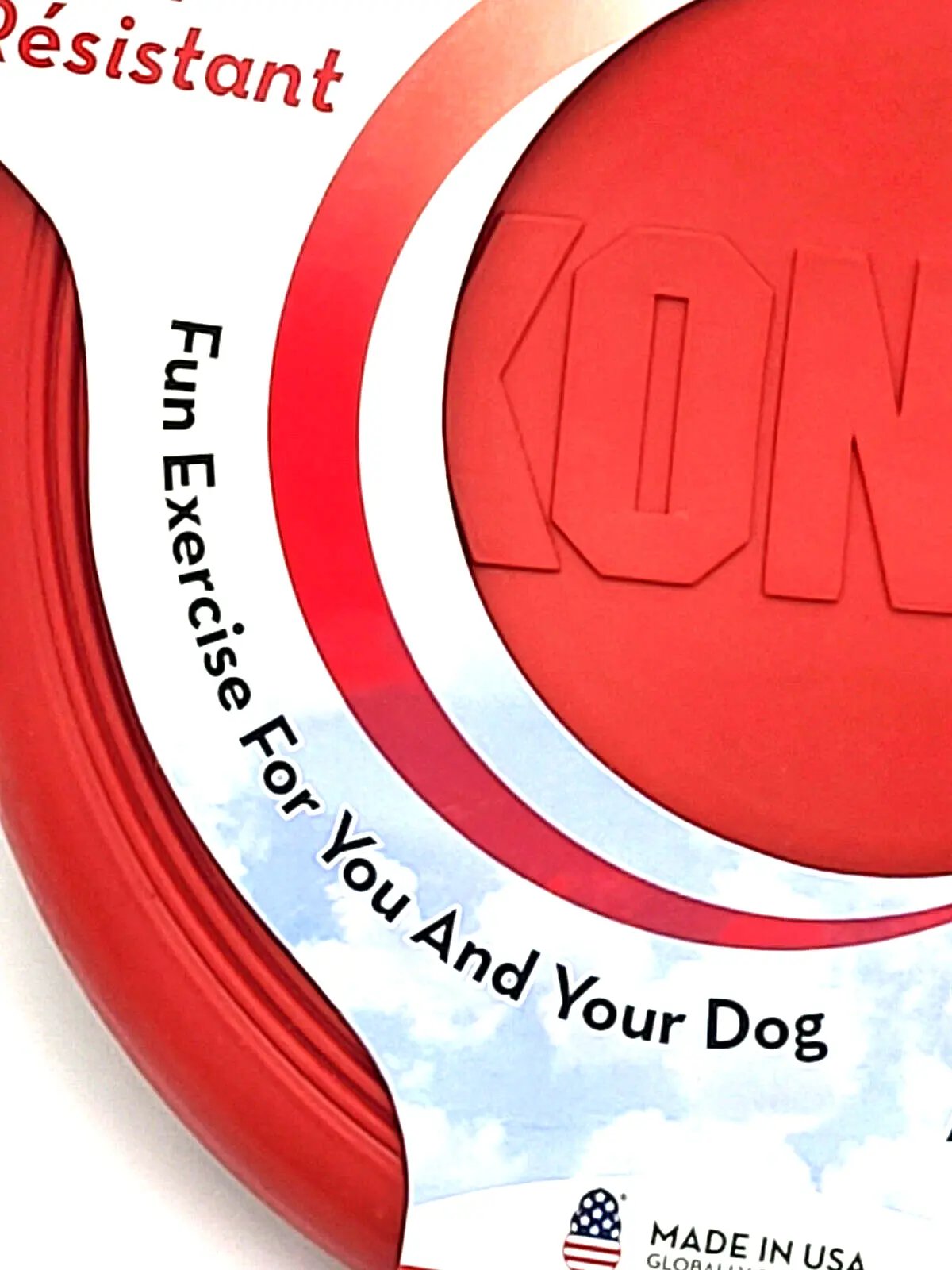 KONG Flexible Flyer SMALL Durable Rubber Frisbee Dog Fetch Toy 7.5"